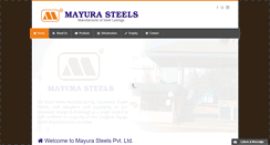 Desktop Screenshot of mayurasteel.com